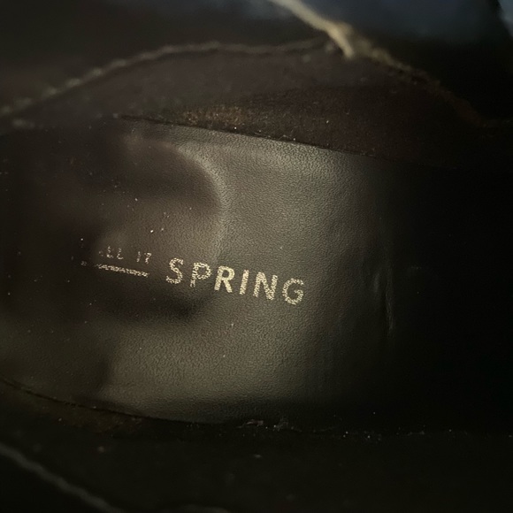 Call It Spring Heeled Leather Ankle Boots - Picture 6 of 7